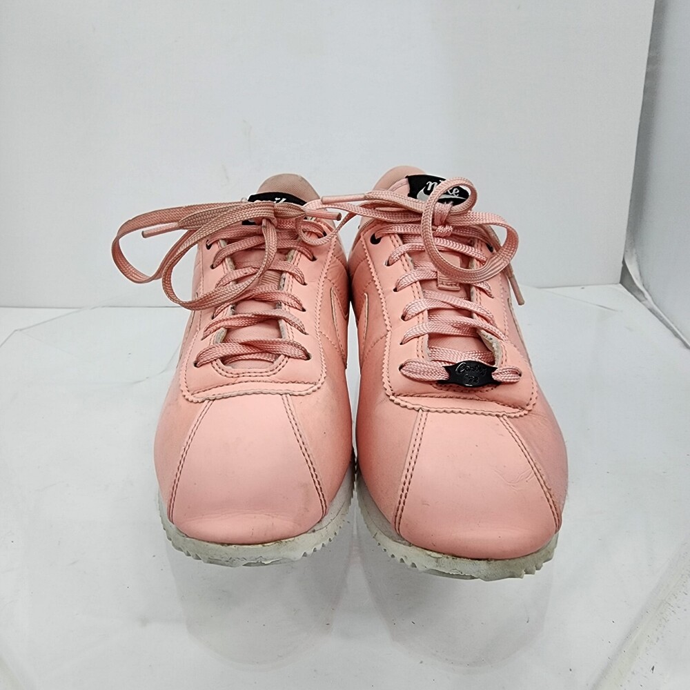 Nike Cortez Youth 7 Y/8.5 Coral Pink TXT VDAY Valentines Day AV3519-600 Sneakers - Picture 2 of 11